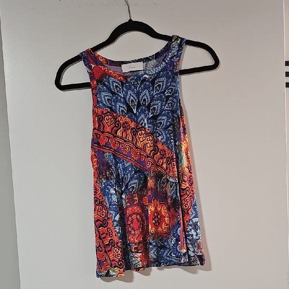 Braeve Tops - Colorful Paisley Tank Top